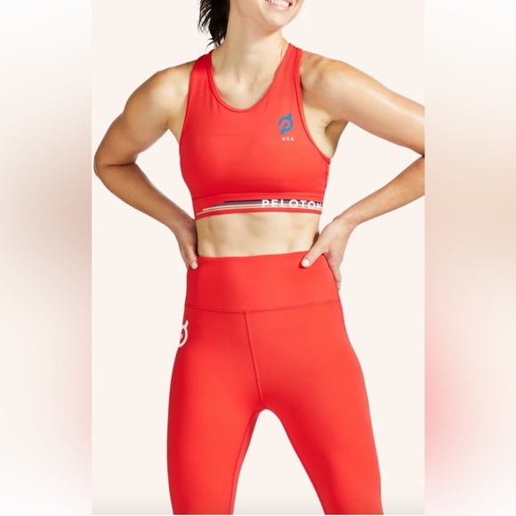 Peloton High Neck Red Team USA SET Size 2X - Picture 2 of 6